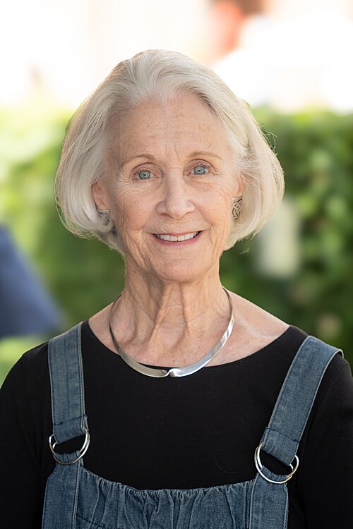 April Dammann, author, at LATFOB in Los Angeles, California, in April 2026