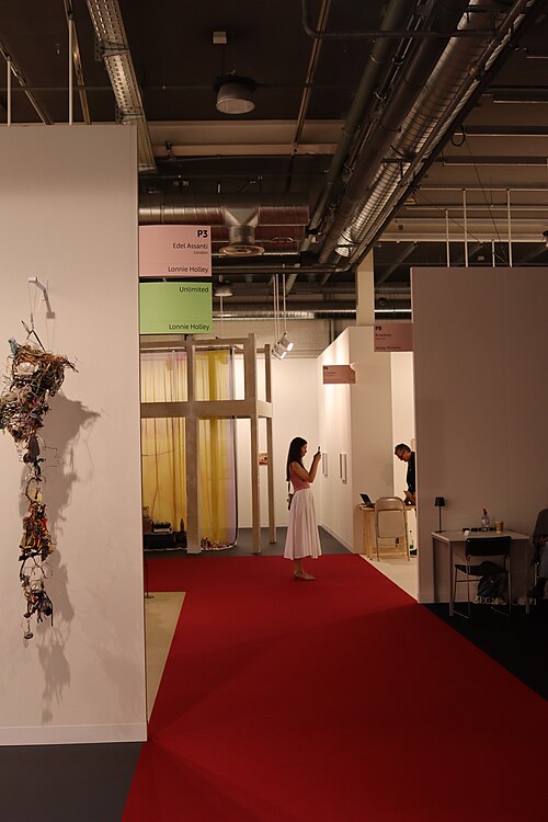 Various galleries exhibiting at the Art Basel fair of 2025