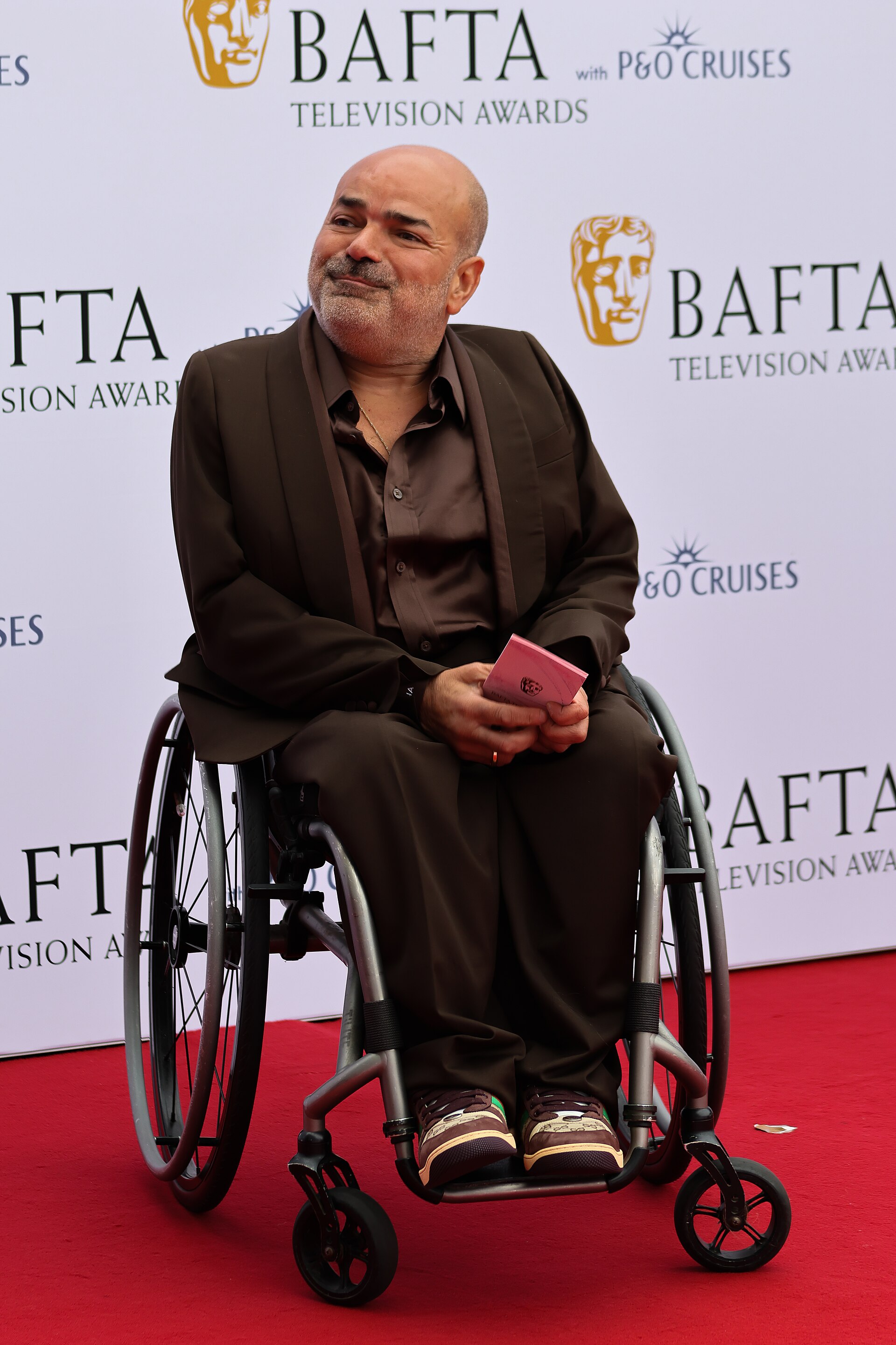 Ash Atalla at the TV BAFTA red carpet, May 26