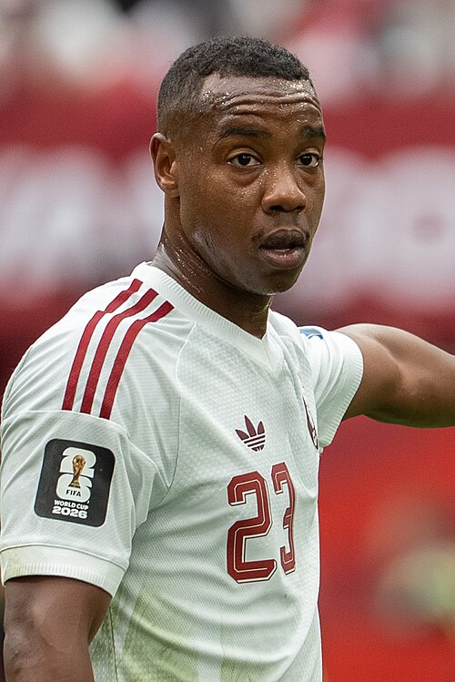 Assim Madibo during Canada v Qatar on 18 June 2026 at the 2026 FIFA World Cup