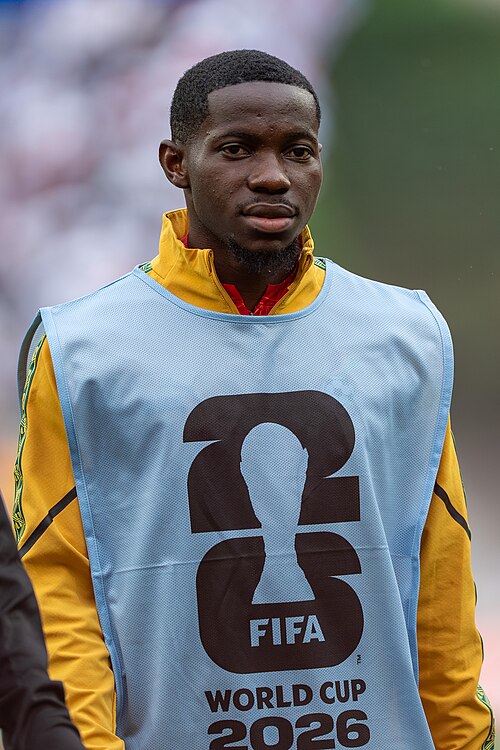 Augustine Boakye during England v Ghana on 23 June 2026 at the 2026 FIFA World Cup