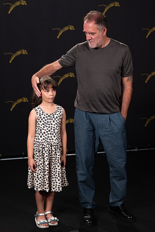 Aurora Cherchi and Valerio Mastandrea at the 79th Locarno Film Festival 2026
