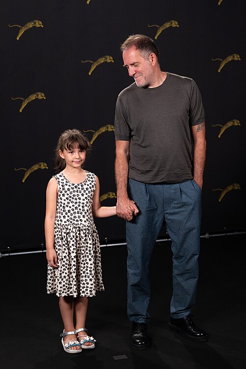 Aurora Cherchi and Valerio Mastandrea at the 79th Locarno Film Festival 2026