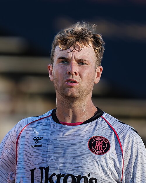 Austin Amer playing for the Richmond Kickers vs Fort Wayne FC  on June, 20, 2026