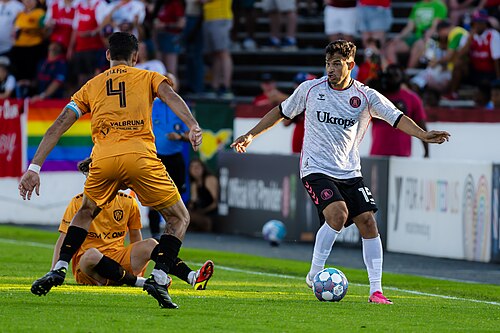 Austin Amer playing for the Richmond Kickers vs Fort Wayne FC  on June, 20, 2026