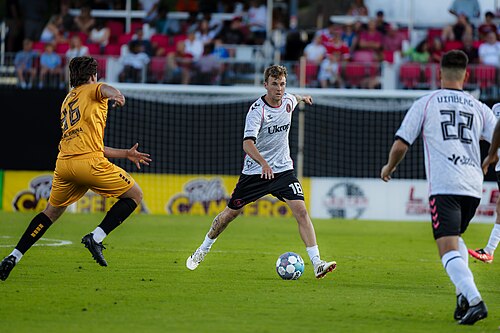 Austin Amer playing for the Richmond Kickers vs Fort Wayne FC  on June, 20, 2026