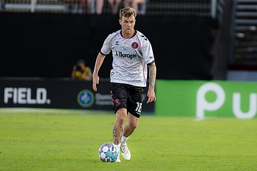 Austin Amer playing for the Richmond Kickers vs Fort Wayne FC  on June, 20, 2026