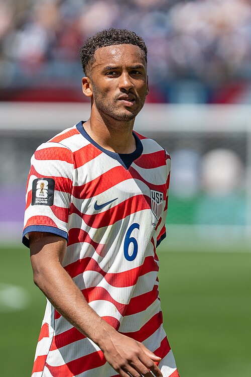 Auston Trusty during United States v Australia on 19 June 2026 at the 2026 FIFA World Cup