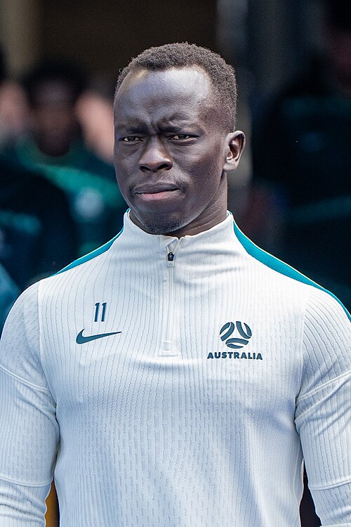 Awer Mabil during United States v Australia on 19 June 2026 at the 2026 FIFA World Cup
