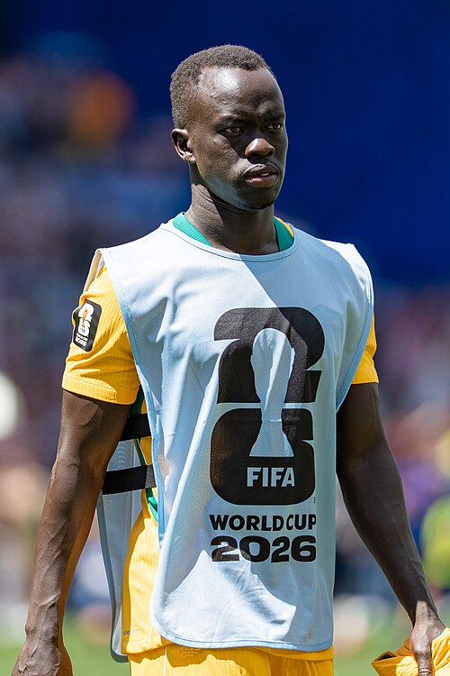 Awer Mabil during United States v Australia on 19 June 2026 at the 2026 FIFA World Cup