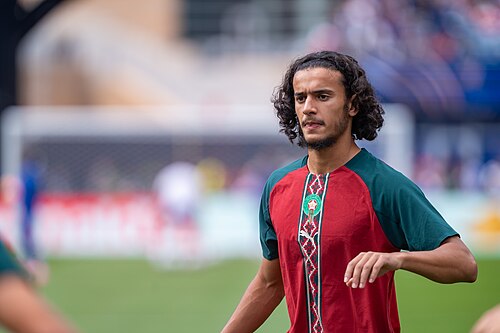 Ayyoub Bouaddi during France v Morocco at the 2026 FIFA World Cup