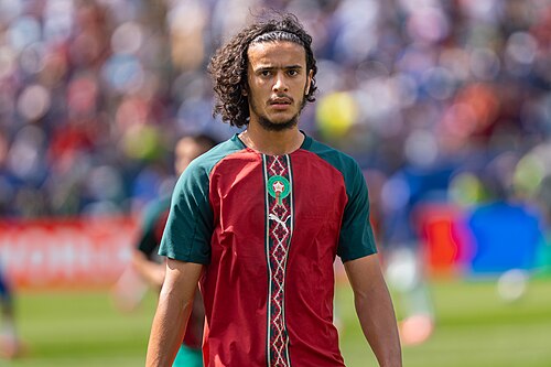 Ayyoub Bouaddi during France v Morocco at the 2026 FIFA World Cup