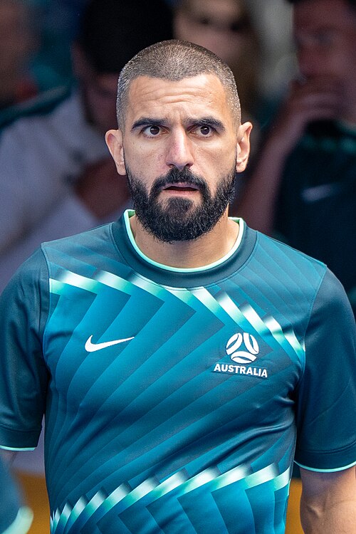 Aziz Behich during United States v Australia on 19 June 2026 at the 2026 FIFA World Cup