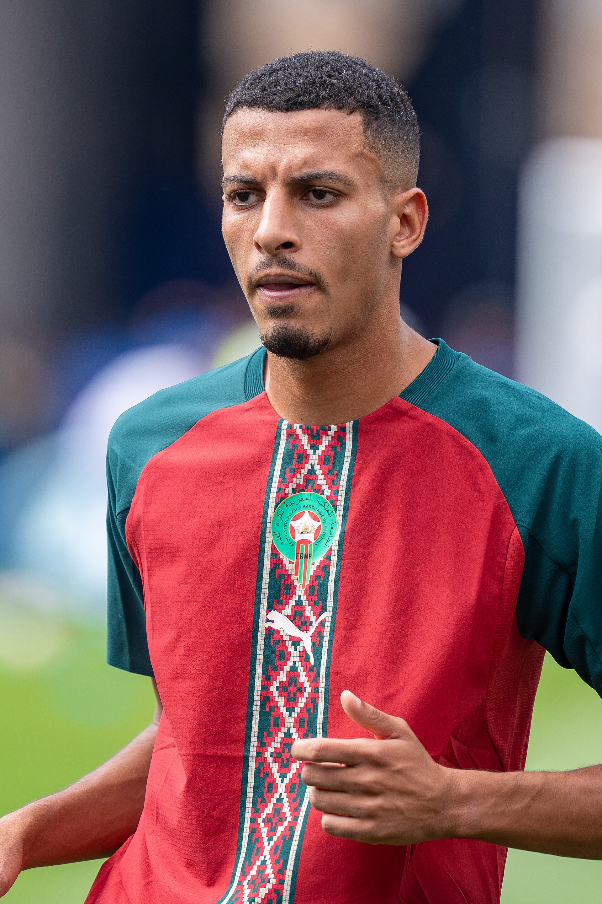 Azzedine Ounahi during France v Morocco at the 2026 FIFA World Cup