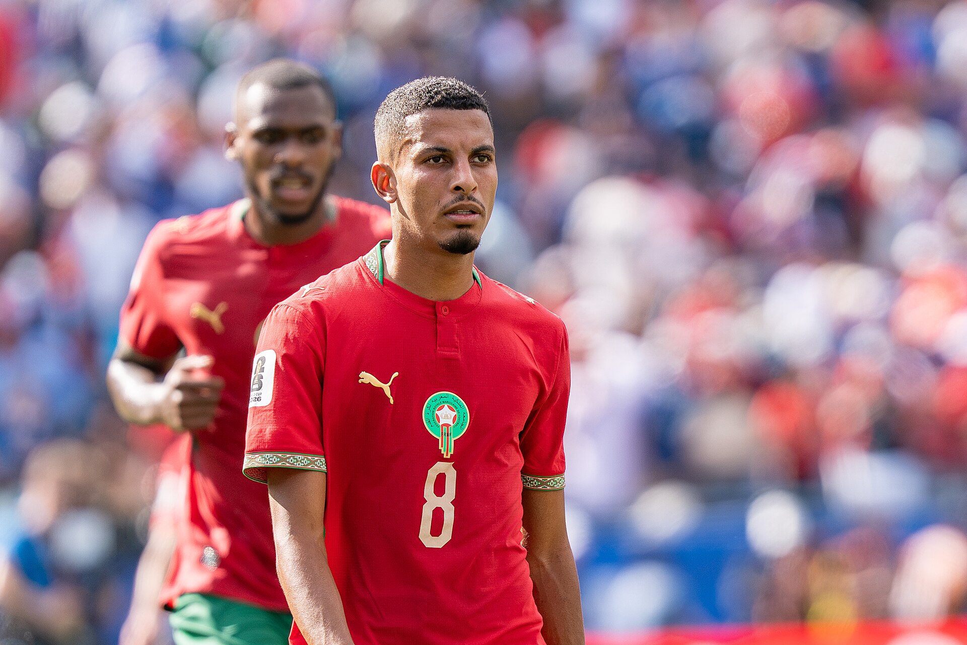 Azzedine Ounahi during France v Morocco at the 2026 FIFA World Cup