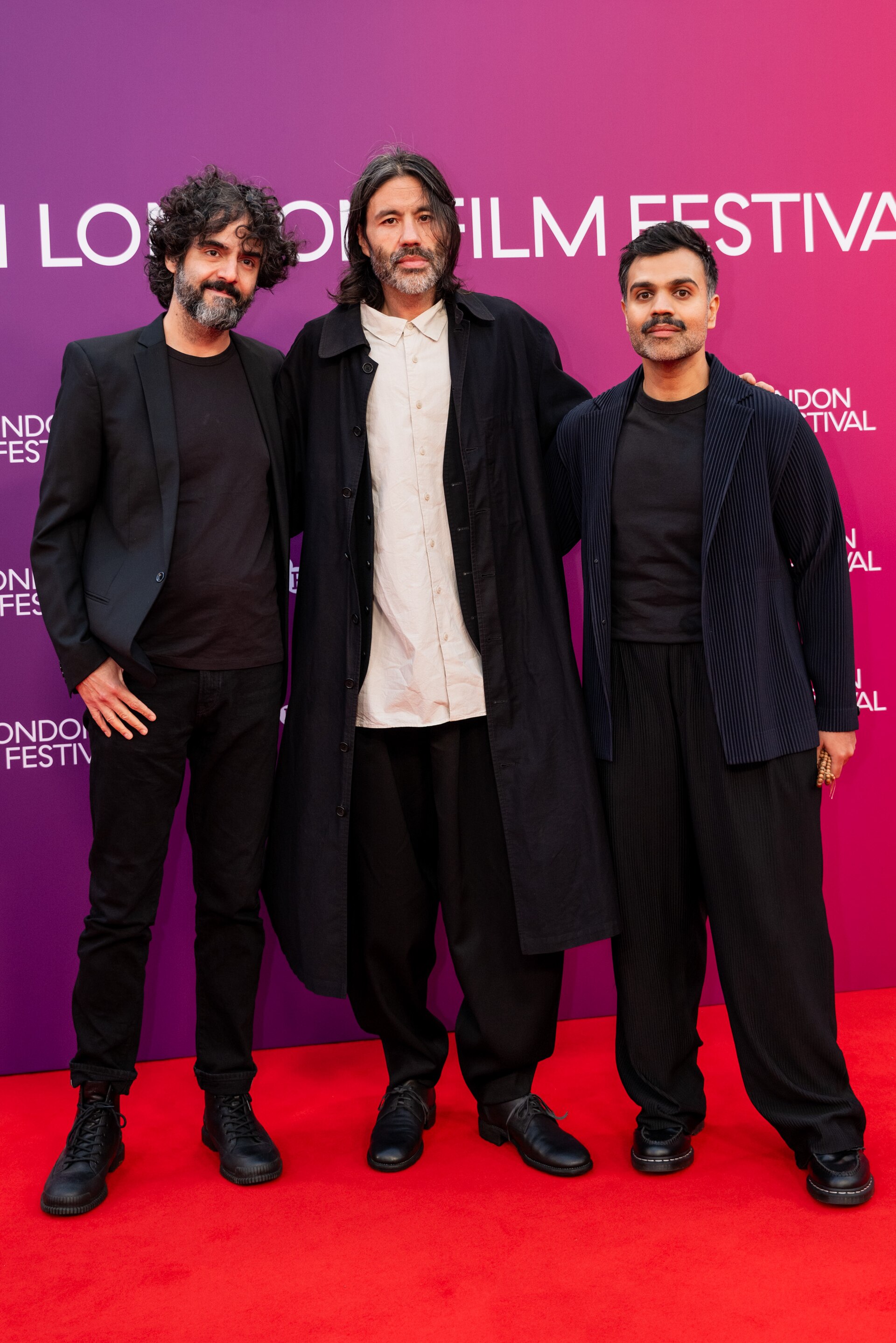 Babak Anvari, Lucan Toh & Bassam Tariq attend the "Your Mother Your Mother Your Mother" UK premiere during the 70th BFI London Film Festival at The Royal Festival Hall on October 17, 2026 in London, England.