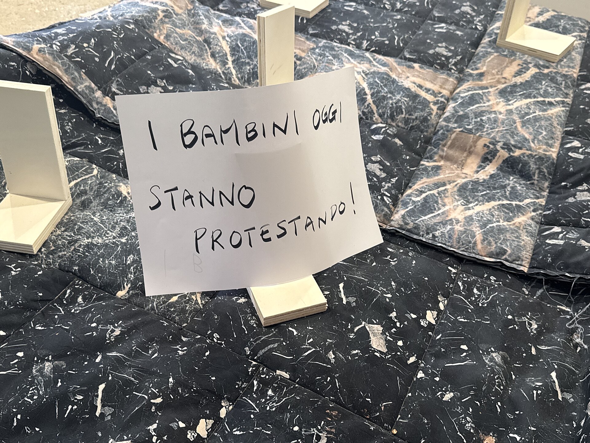 Artists on strike at the Japan Pavilion at the 2026 Venice Biennale on strike May 8, 2026 to protest the inclusion of Israel in the art exhibition. Numerous pavilions closed for all or part of the day.