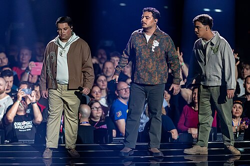 Bandidos do Cante performing Rosa, representing Portugal in the 1st Semi Final of the 2026 Eurovision Song Contest in Vienna