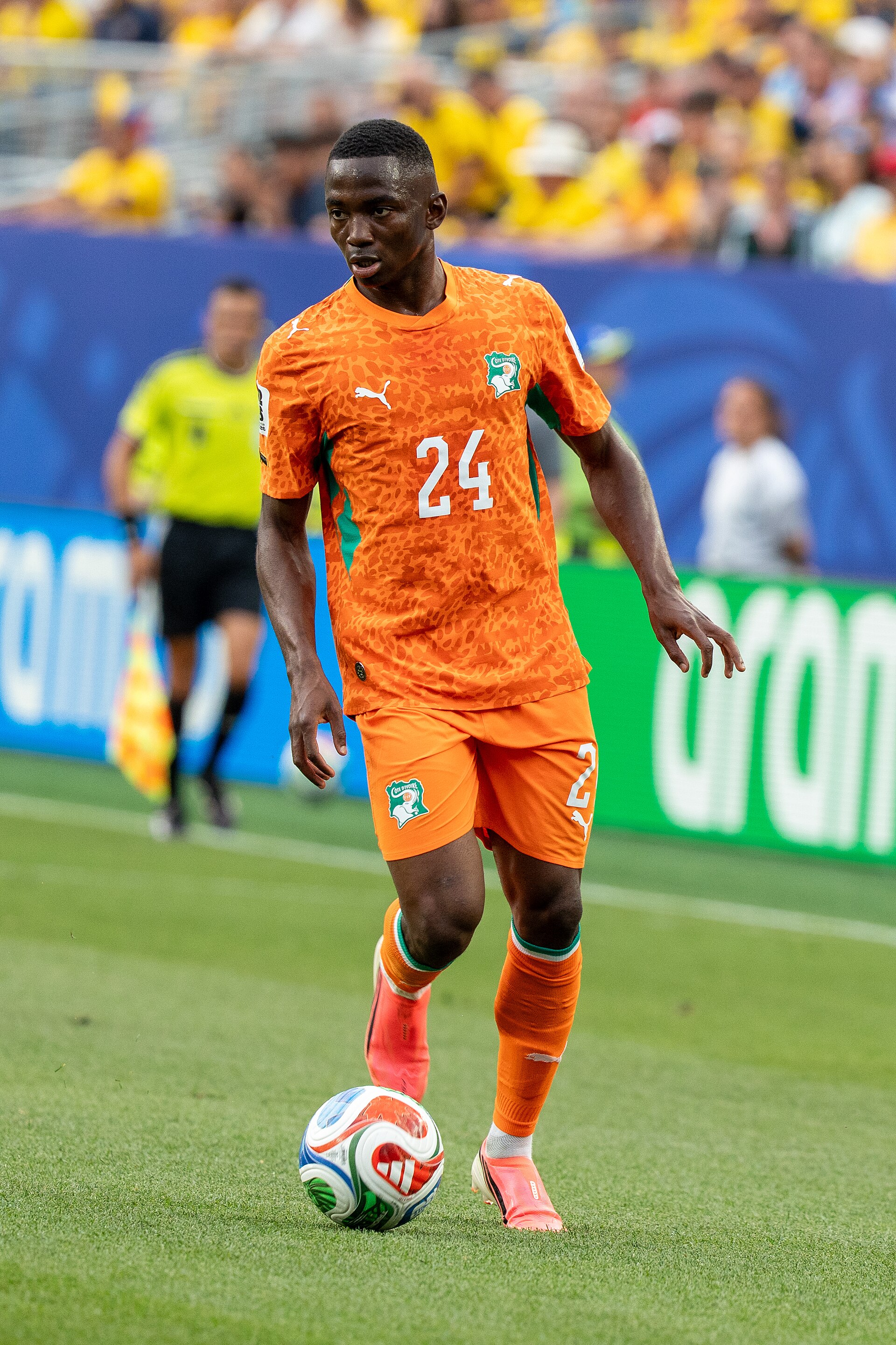 Bazoumana Toure during Côte d'Ivoire v Ecuador on 14 June 2026 at the 2026 FIFA World Cup