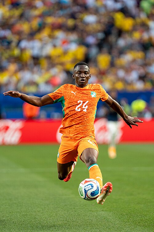 Bazoumana Toure during Côte d'Ivoire v Ecuador on 14 June 2026 at the 2026 FIFA World Cup