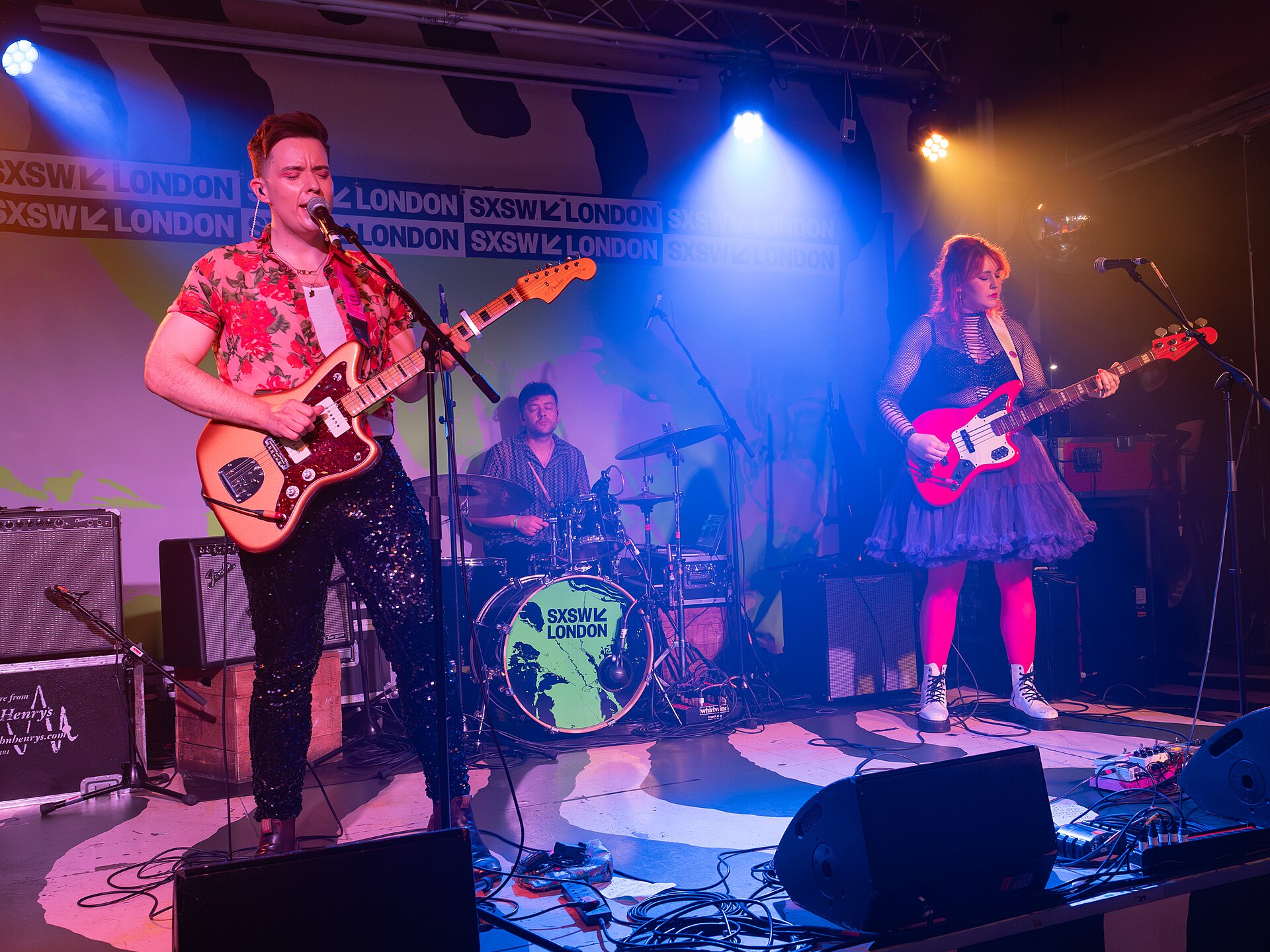 Beauty Sleep, indie rock duo from Derry, Northern Ireland, at the 2025 SXSW London festival in London, England.