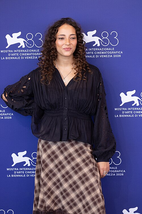 Beidja Yahiaoui, actress, at 82nd Venice International Film Festival in Venice, Italy for the film Nessun Dolore.