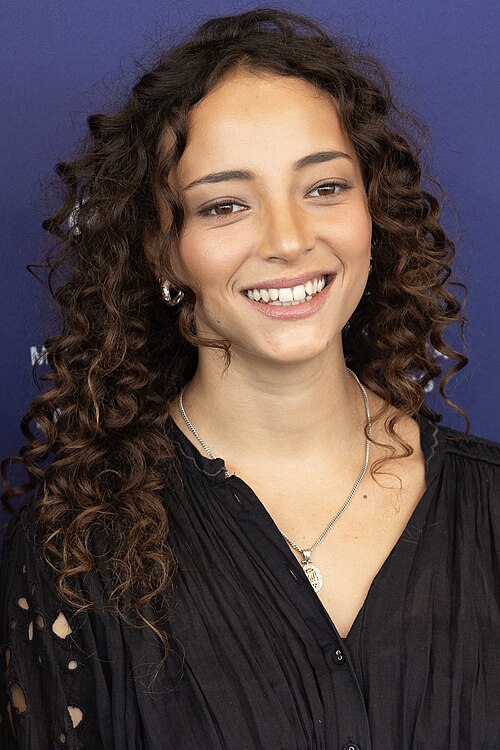 Beidja Yahiaoui, actress, at 82nd Venice International Film Festival in Venice, Italy for the film Nessun Dolore.