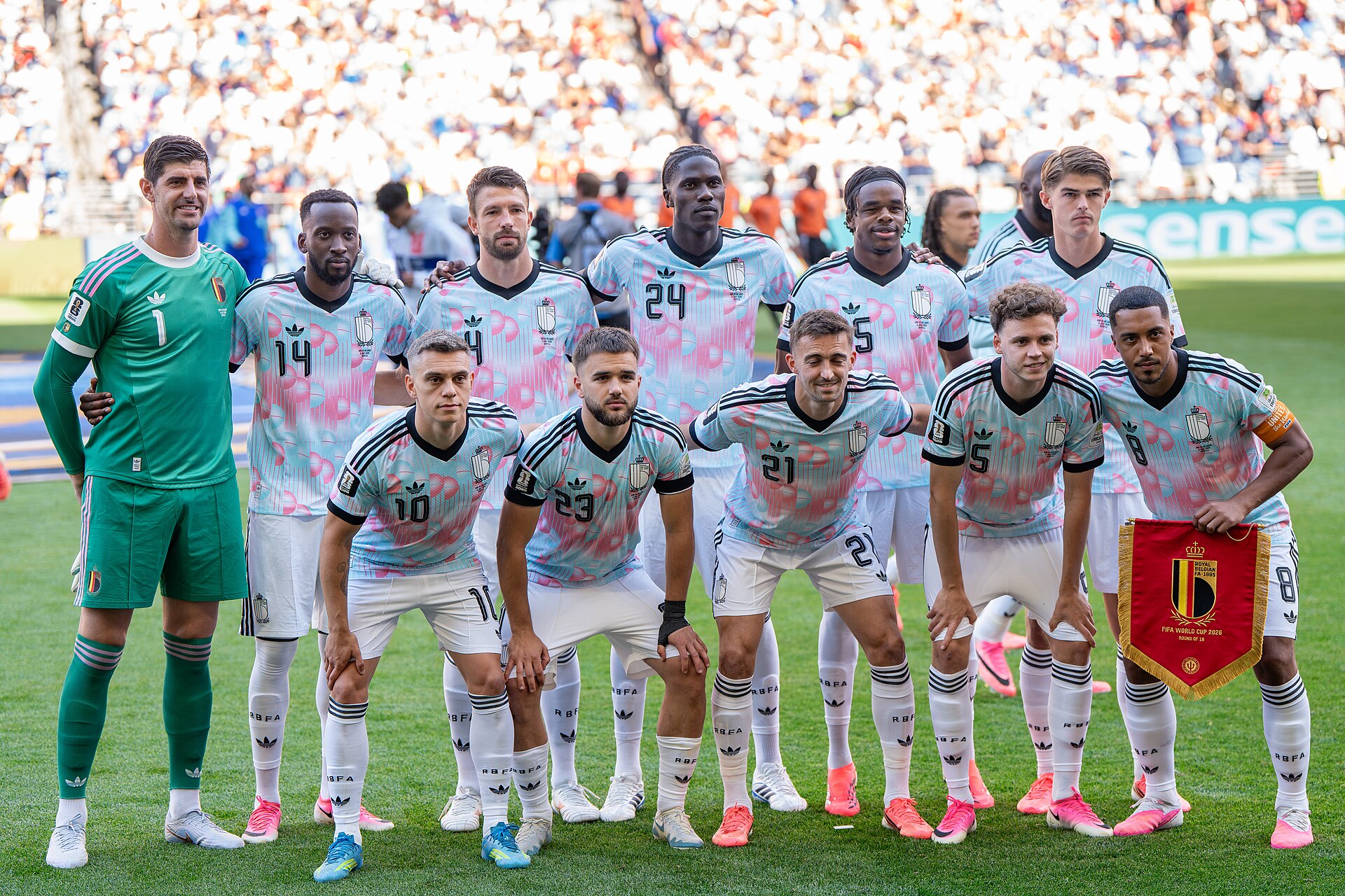 Belgium Starting XI during Belgium v United States at the 2026 FIFA World Cup