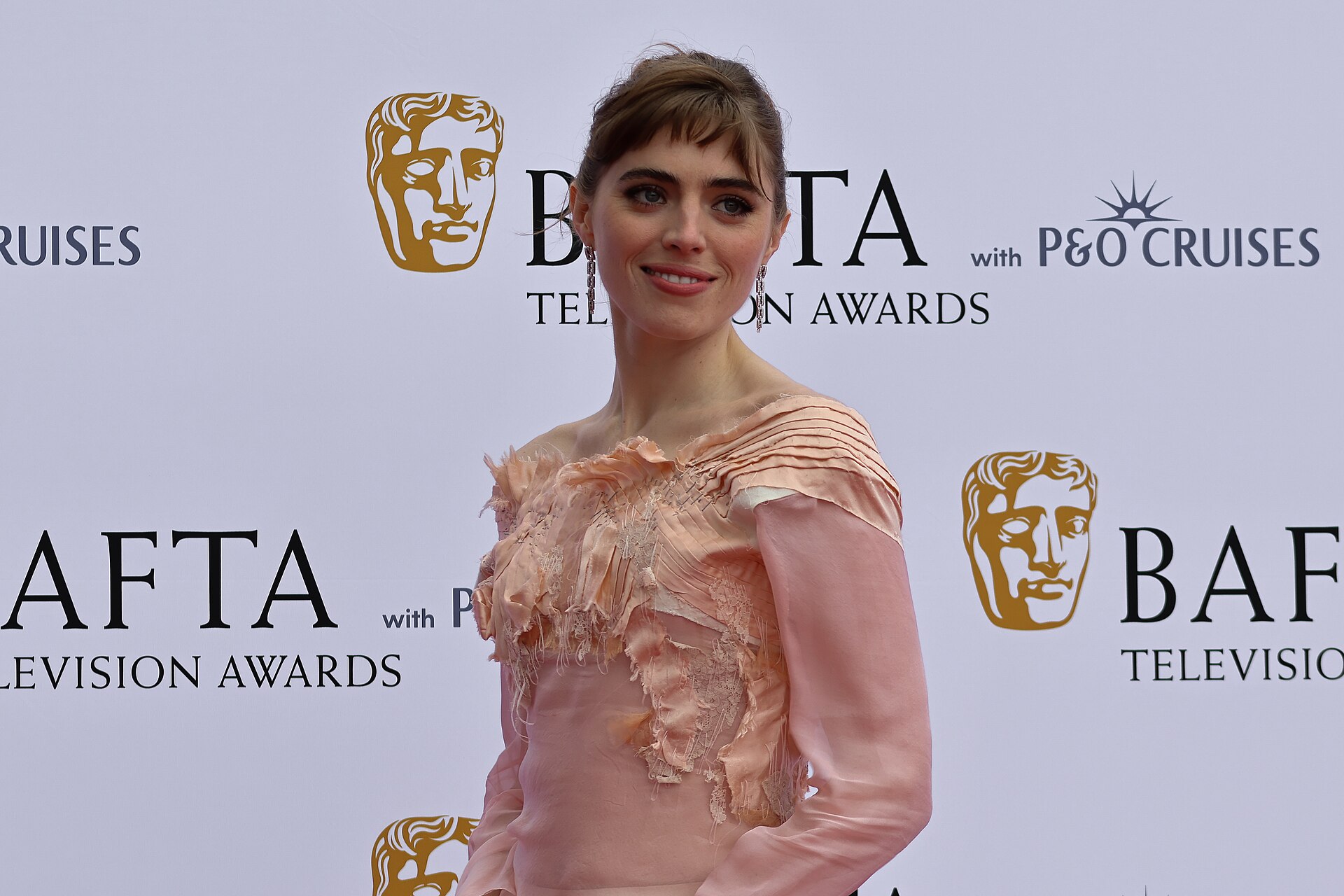 Bella Maclean at the TV BAFTA red carpet, May 26