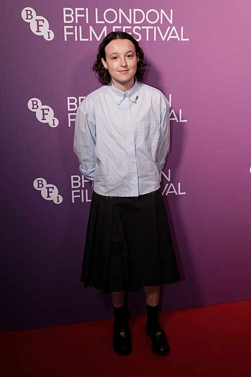 Bella Ramsey attends the red carpet ahead of the premiere of the film 'The Liberation' during the 70th BFI London Film Festival in London