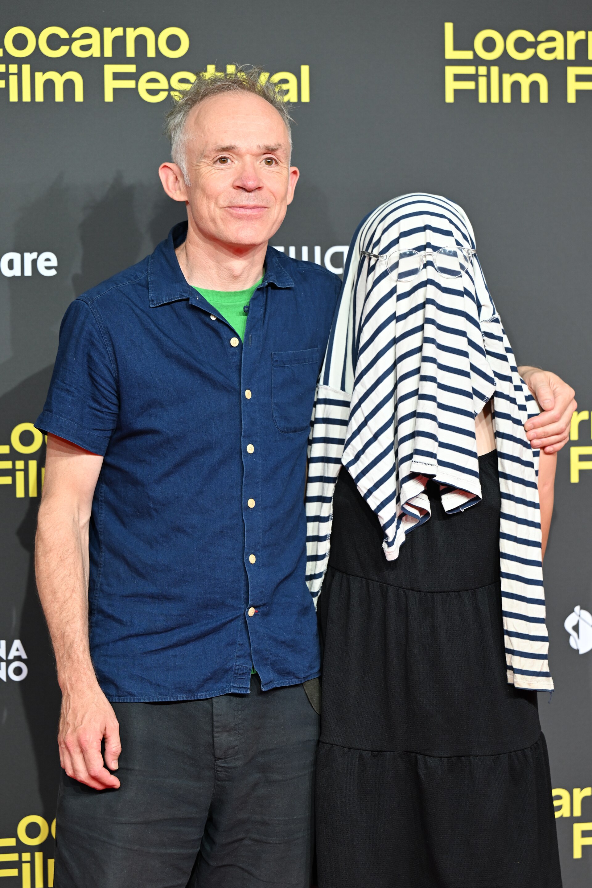 Ben Rivers, director, & Moon Guo Barker, actor, at the Locarno Film Festival in Locarno, Switzerland in August 2025