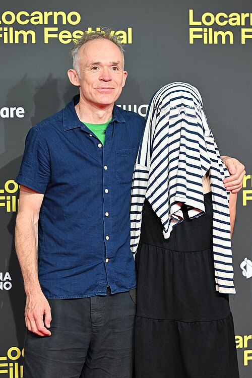 Ben Rivers, director, & Moon Guo Barker, actor, at the Locarno Film Festival in Locarno, Switzerland in August 2025