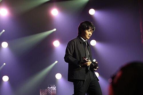 Ben Wang, actor, at CinemaCon 2025 where he was honored with the Star of Tomorrow award at Caesar's Palace at Las Vegas, NV