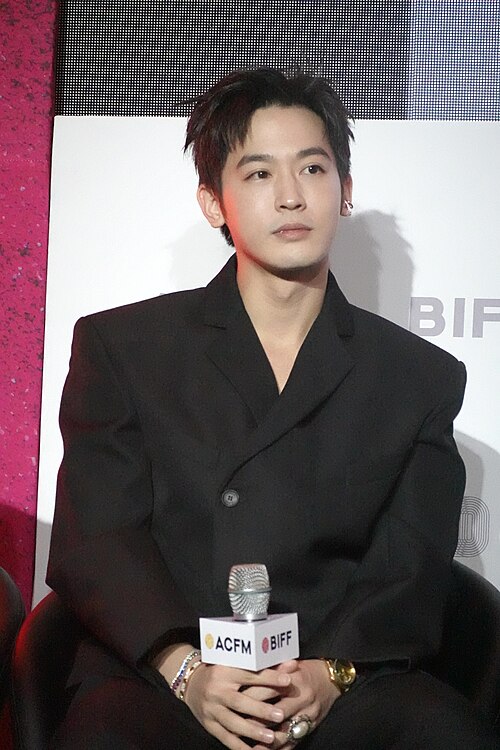 Actor Ben Wu at the press conference for A Controversial Entertainer at the 2025 Busan International Film Festival