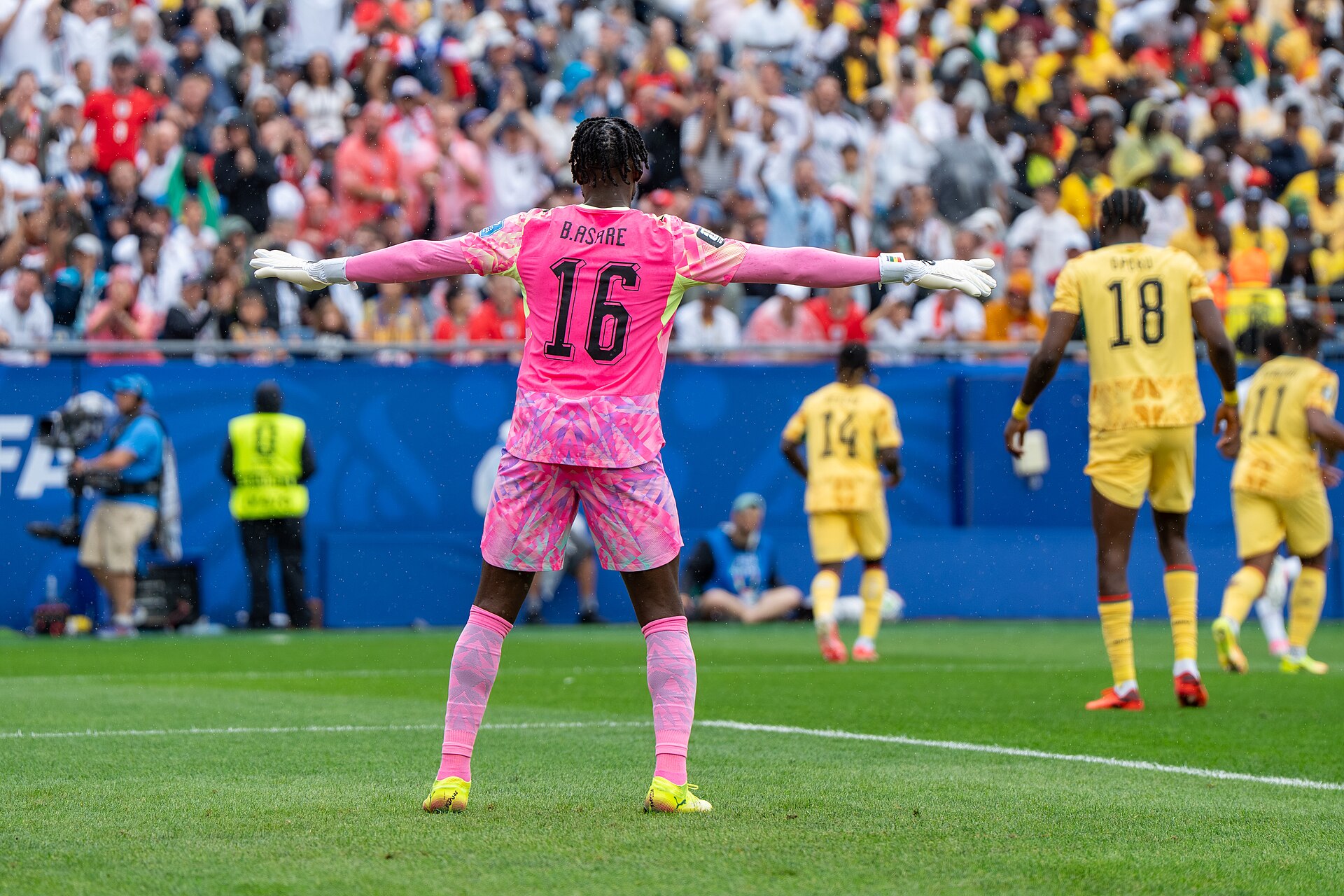 Benjamin Asare during England v Ghana on 23 June 2026 at the 2026 FIFA World Cup