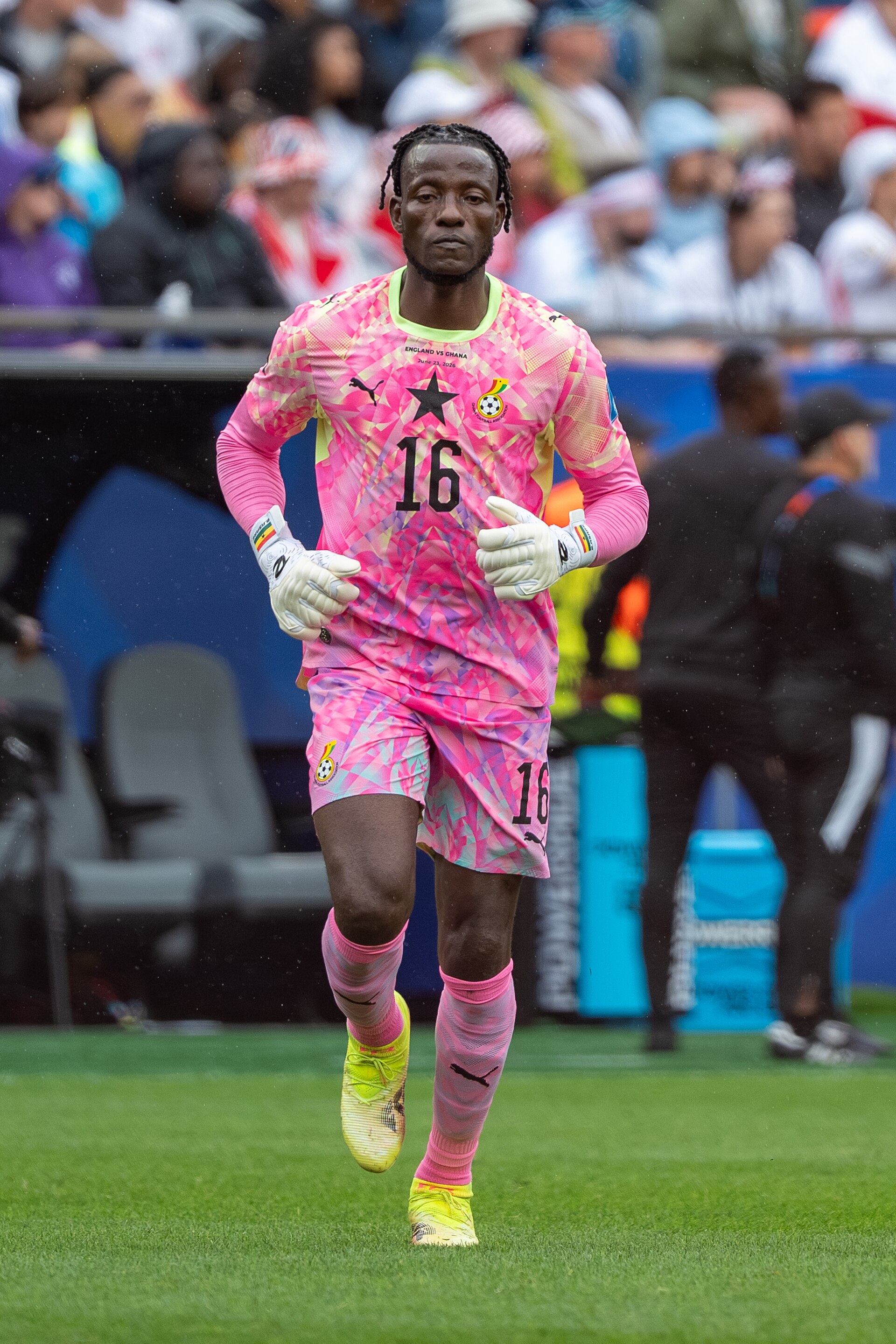 Benjamin Asare during England v Ghana on 23 June 2026 at the 2026 FIFA World Cup