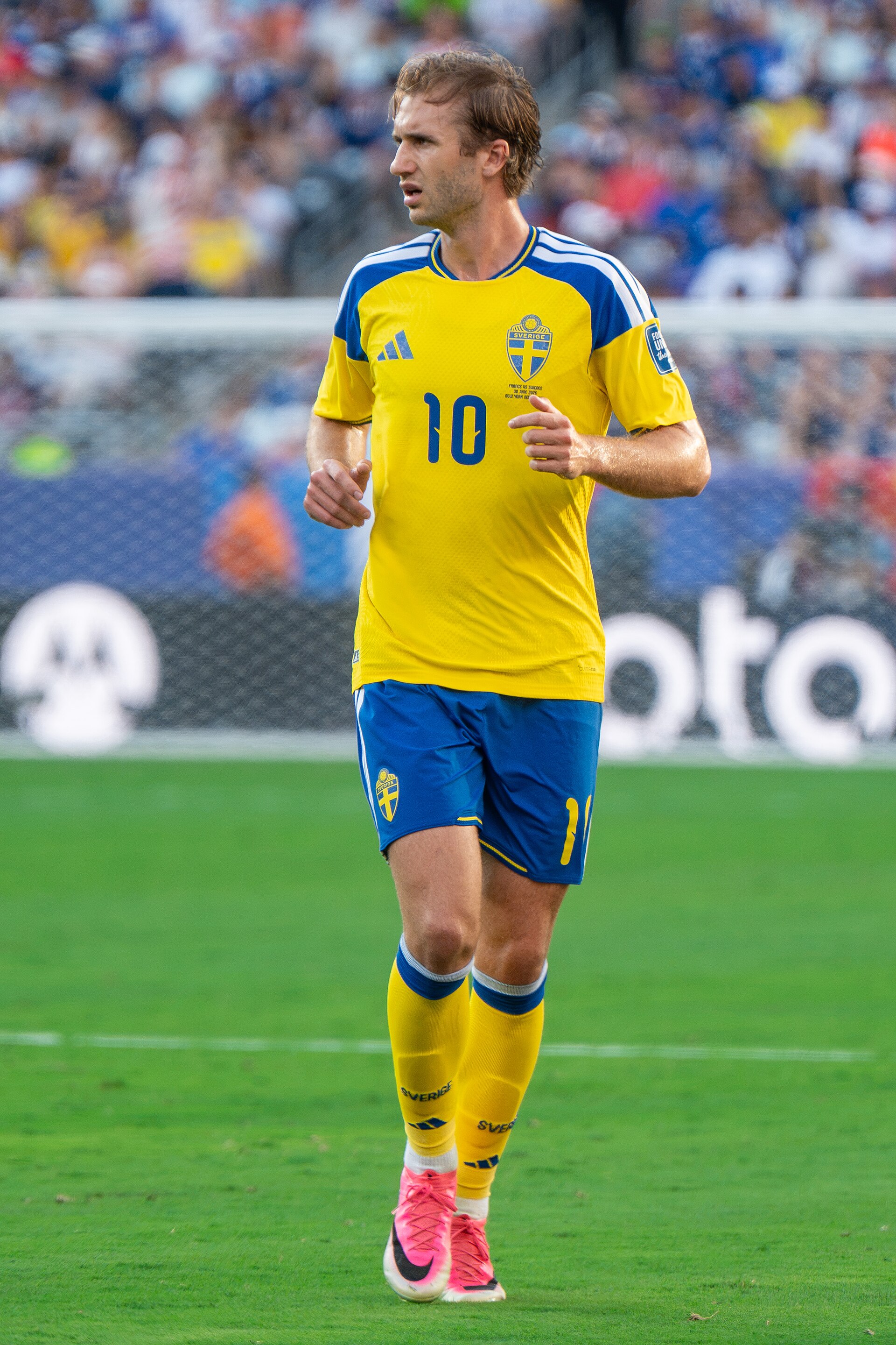 Benjamin Nygren during France v Sweden at the 2026 FIFA World Cup
