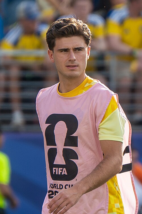 Besfort Zeneli during France v Sweden at the 2026 FIFA World Cup