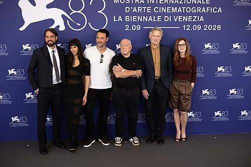 cast  at 83rd Venice International Film Festival in Venice, Italy for the film THE BASICS OF PHILOSOPHY .