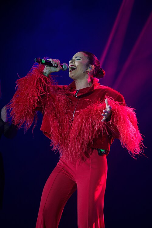 Blanca Paloma, spanish singer, during the Preparty organized by Eurovision Spain at the Sala la Riviera