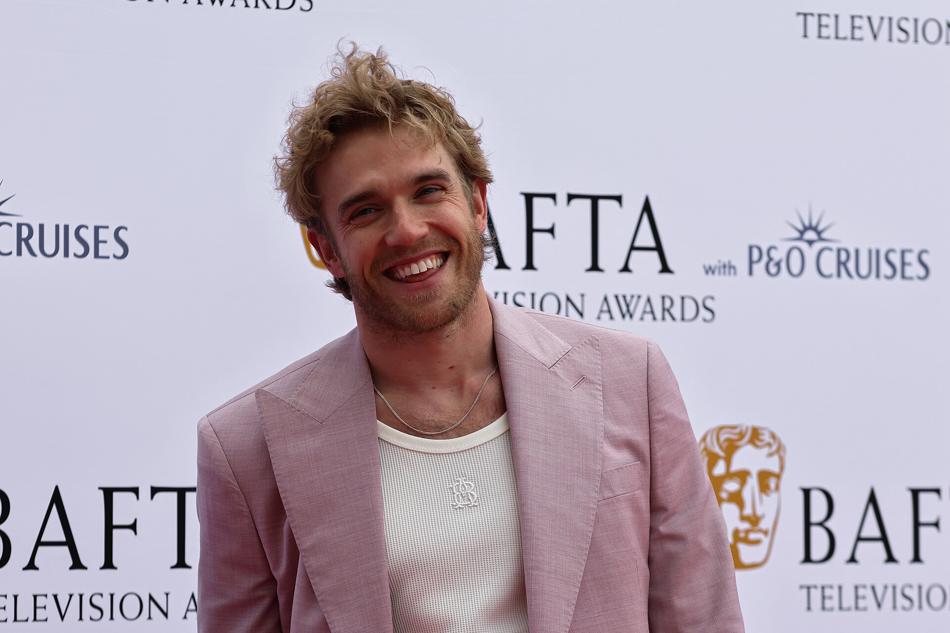 Bobby Lockwood at the TV BAFTAs red carpet, May 26