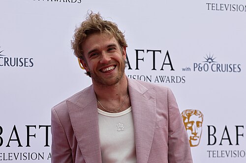 Bobby Lockwood at the TV BAFTAs red carpet, May 26