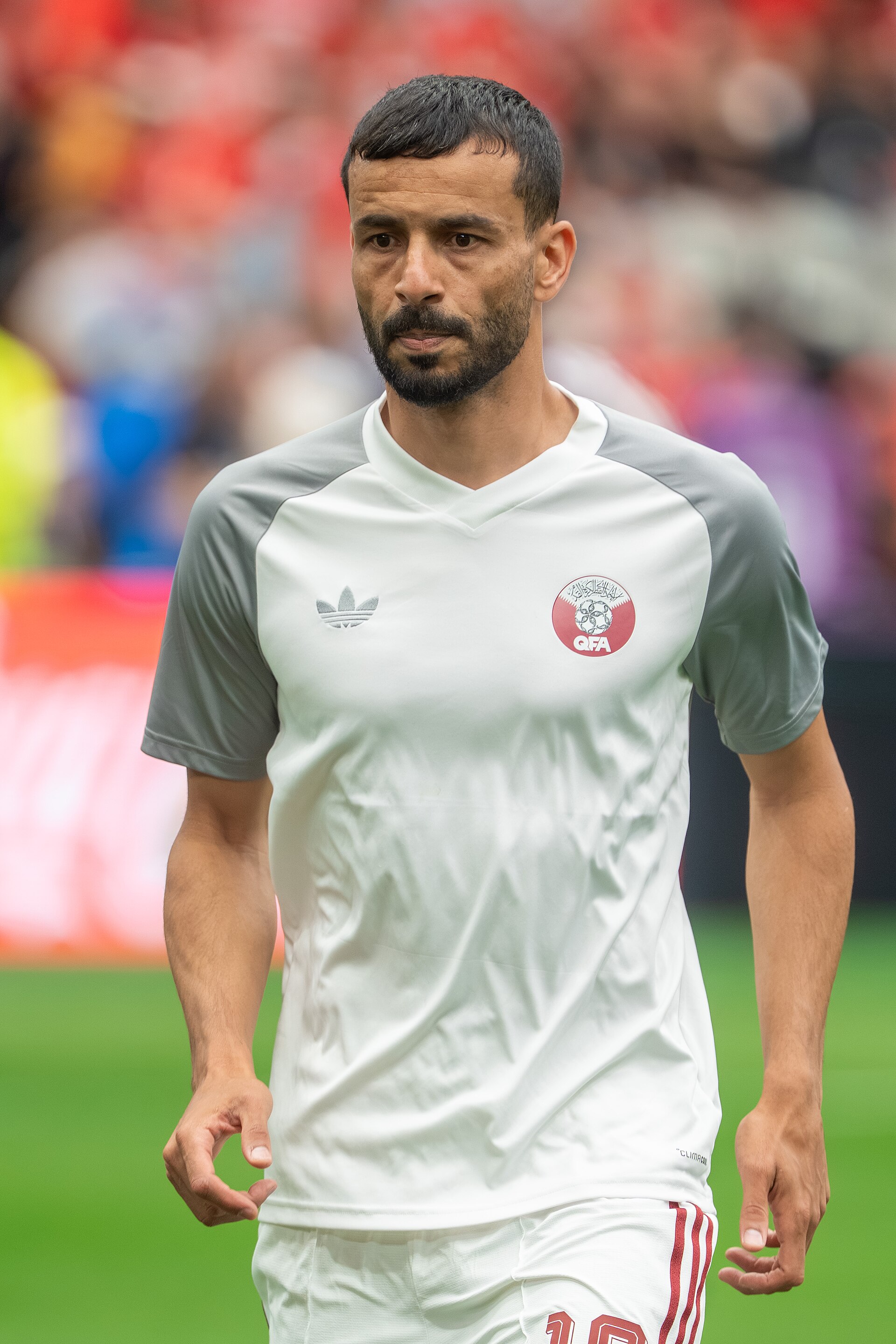 Boualem Khoukhi during Canada v Qatar on 18 June 2026 at the 2026 FIFA World Cup