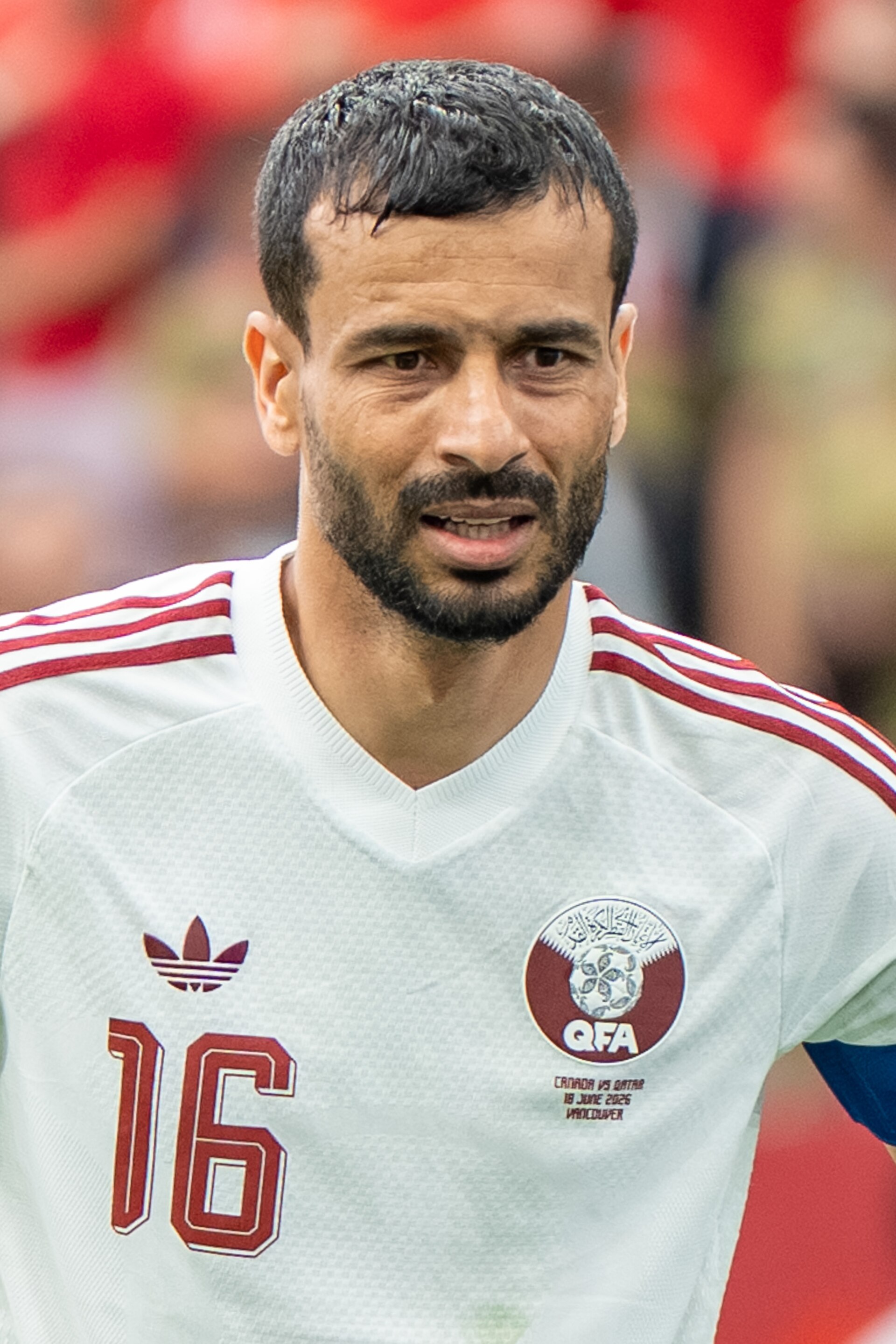 Boualem Khoukhi during Canada v Qatar on 18 June 2026 at the 2026 FIFA World Cup