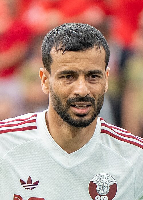 Boualem Khoukhi during Canada v Qatar on 18 June 2026 at the 2026 FIFA World Cup