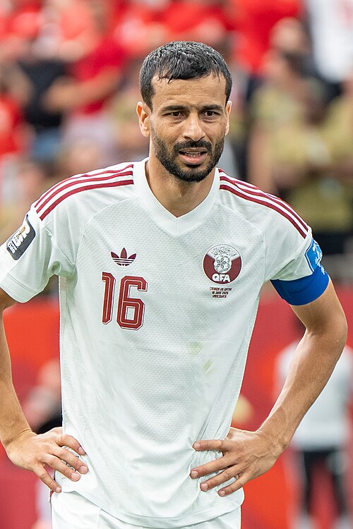 Boualem Khoukhi during Canada v Qatar on 18 June 2026 at the 2026 FIFA World Cup