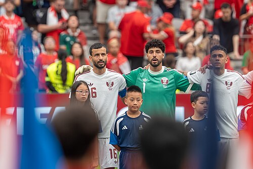 Boualem Khoukhi Mahmud Abunada during Canada v Qatar on 18 June 2026 at the 2026 FIFA World Cup