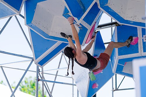 Participants competing in the Boulder Bash Competition at Dominion Energy Riverrock on May, 16, 2026