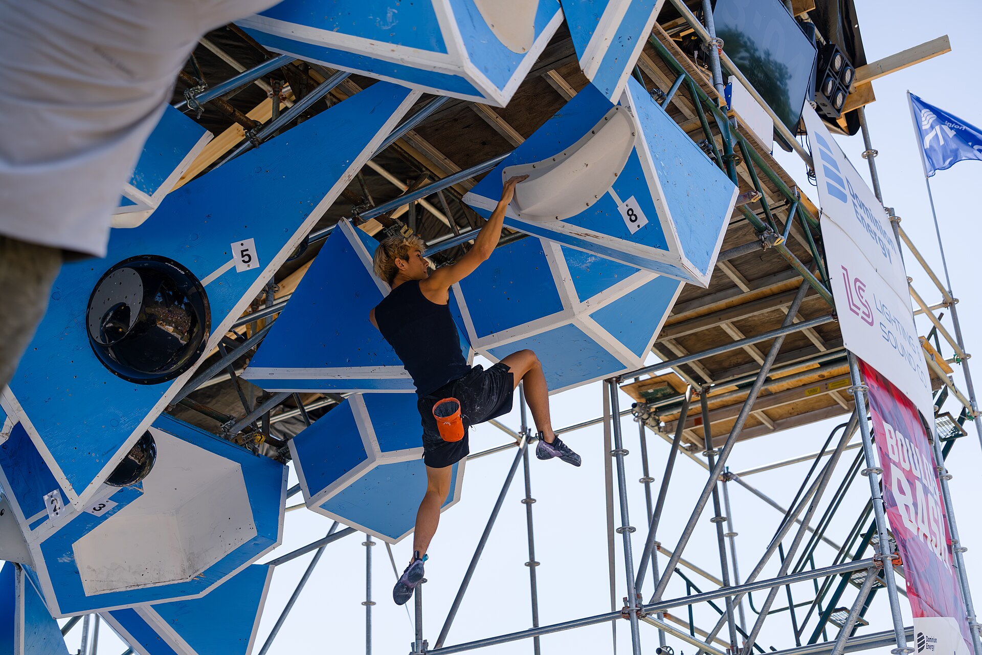Participants competing in the Boulder Bash Competition at Dominion Energy Riverrock on May, 16, 2026