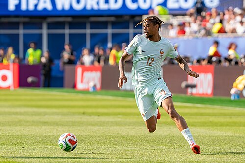 Bradley Barcola during France v Morocco at the 2026 FIFA World Cup
